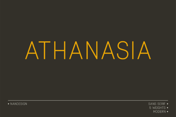 Athanasia Font: A Modern Sans Serif for Web Design