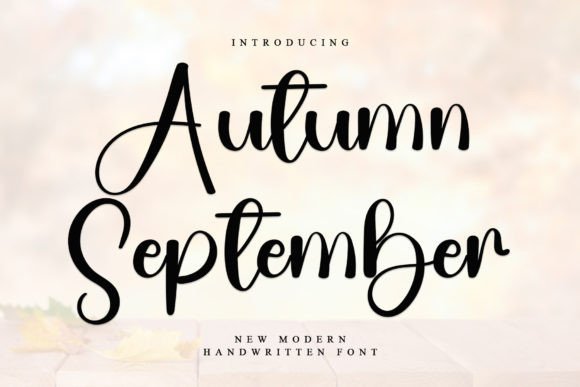 Autumn September Font for Modern Web Design