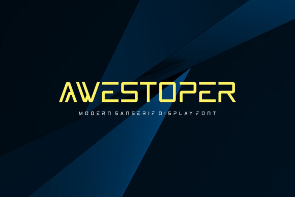 Awestoper: A Sleek Font for Modern Branding