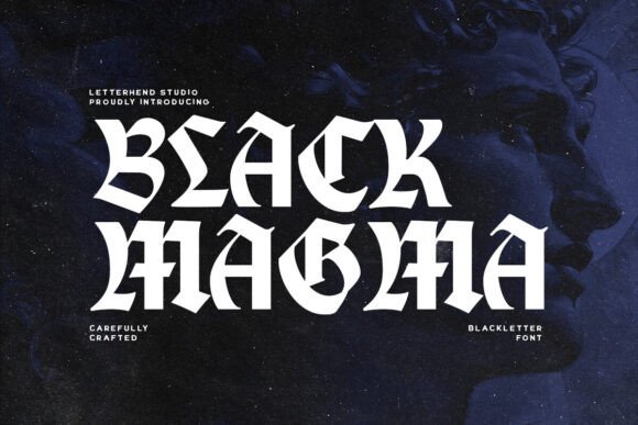 Black Magma Font for Web Design