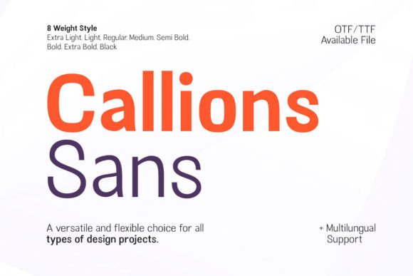 Callions: A Modern Sans Serif Font for Small Business Branding