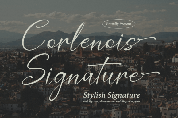 Corlenois Signature: Elevating Campaigns with a Stylish Script Font