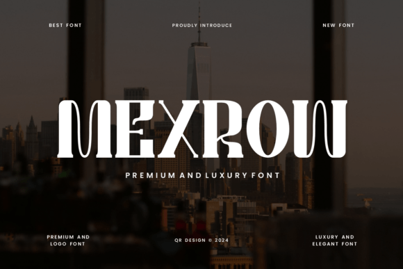 Discover Mexrow: A Luxury Serif Font for Modern Branding
