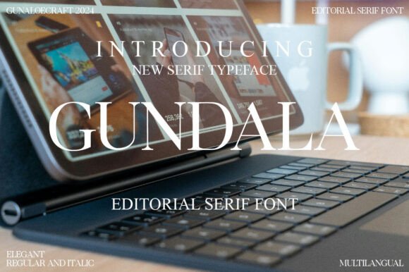 Gundala: A Modern Serif Font for Branding Projects