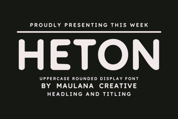 Heton Font for Handmade Creations
