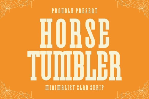 Horse Tumbler Font for Handmade Creations
