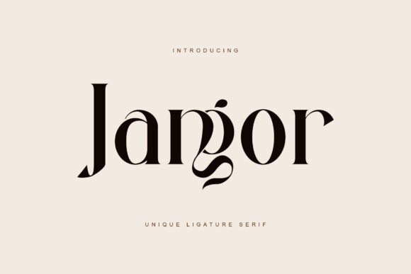 Jangor Serif Font for Editorial Design