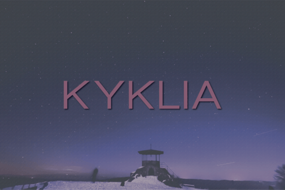 Kyklia: A Modern Sans Serif Font for Digital Design