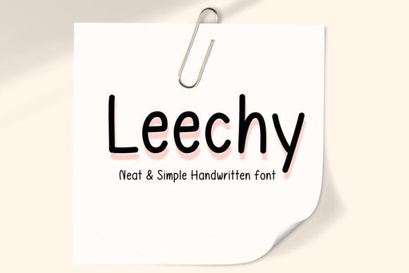Leechy: A Modern Typeface for Digital Creativity