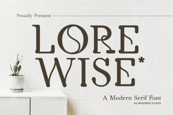 Lore Wise: A Refined Serif Font for Thoughtful Typography