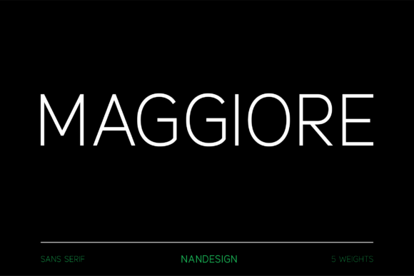 Maggiore: A Versatile Sans Serif for Modern Design