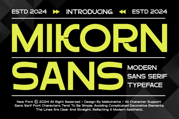 Modern Sans Serif Font for Business Branding