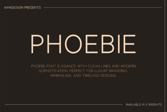 Phoebie Font: A Touch of Elegance in Every Design