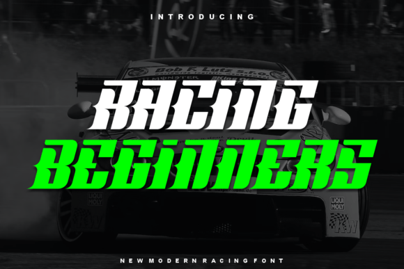 Racing Beginners Font for Web Design Projects