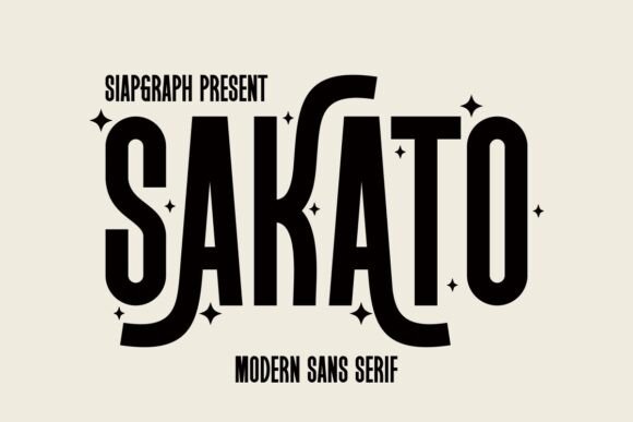 Sakato: A Festive Sans Serif Font for Modern Branding