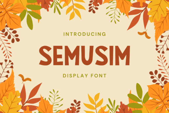 Semusim: A Modern Sans Serif Font for Editorial Design