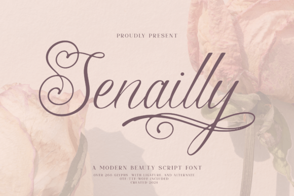 Senailly: A Modern Script Font for Editorial Elegance