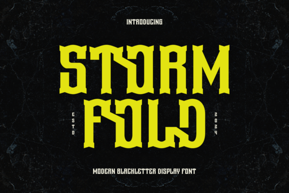 Storm Fold: A Modern Blackletter Font for Web Design