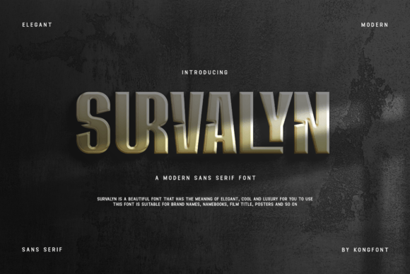 Survalyn: A Bold Typeface for High-Impact Campaigns