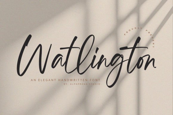 Watlington: A Handwritten Font for Modern Editorial Design