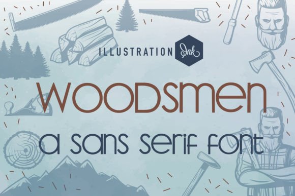 Woodsmen: A Modern Handcrafted Sans Serif for Web Design